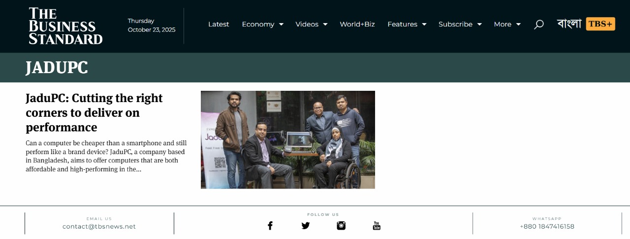 The Business Standard News